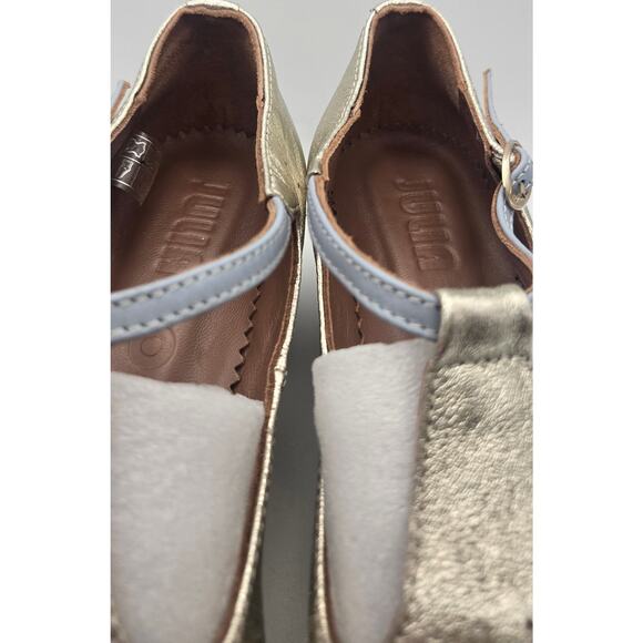 Julia Bo Metallic Gold Mary Janes Size 41/ US 10 - Picture 6 of 12